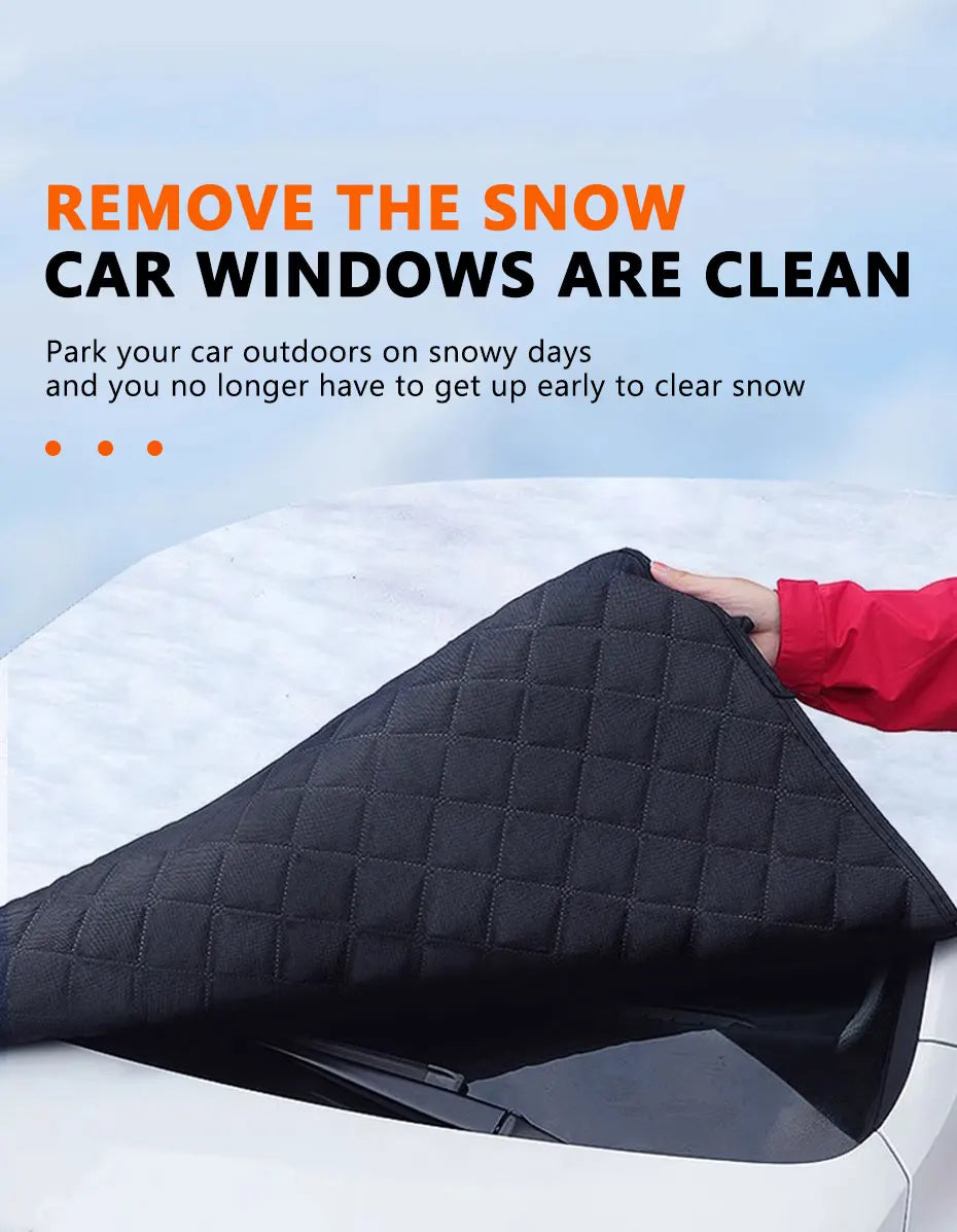 BowLift | FrostGuard Pro | 5-Layer Windshield Cover | Magnetic & Windproof | Complete Ice Protection
