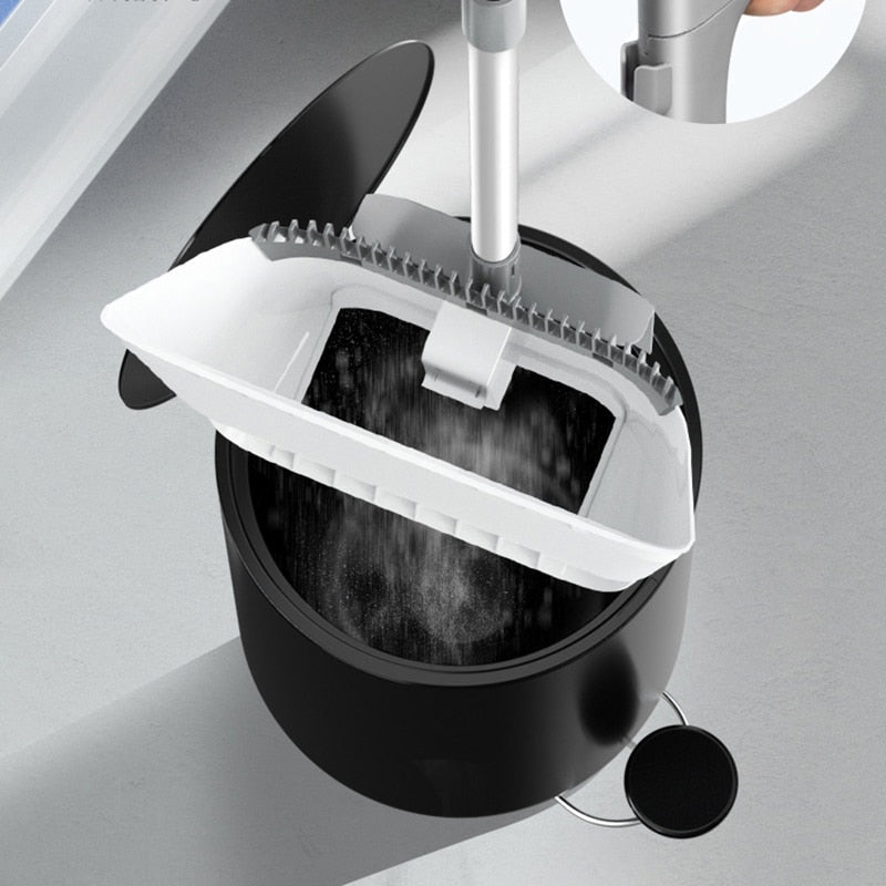 BowLift | Creative Self-Cleaning Foldable Dustpan Broom