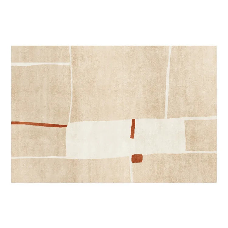 BowLift | Japanese Minimalist Soft Area Rug Living Room Bedroom Non-slip High-pile Carpet