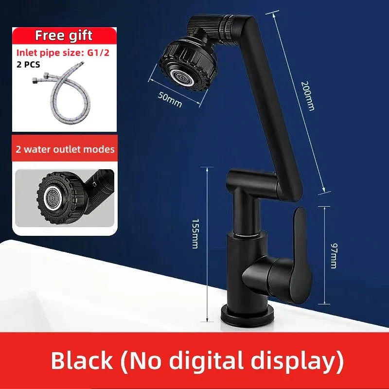 BowLift | Digital Display Rotatable Japanese Style Bathroom Faucet