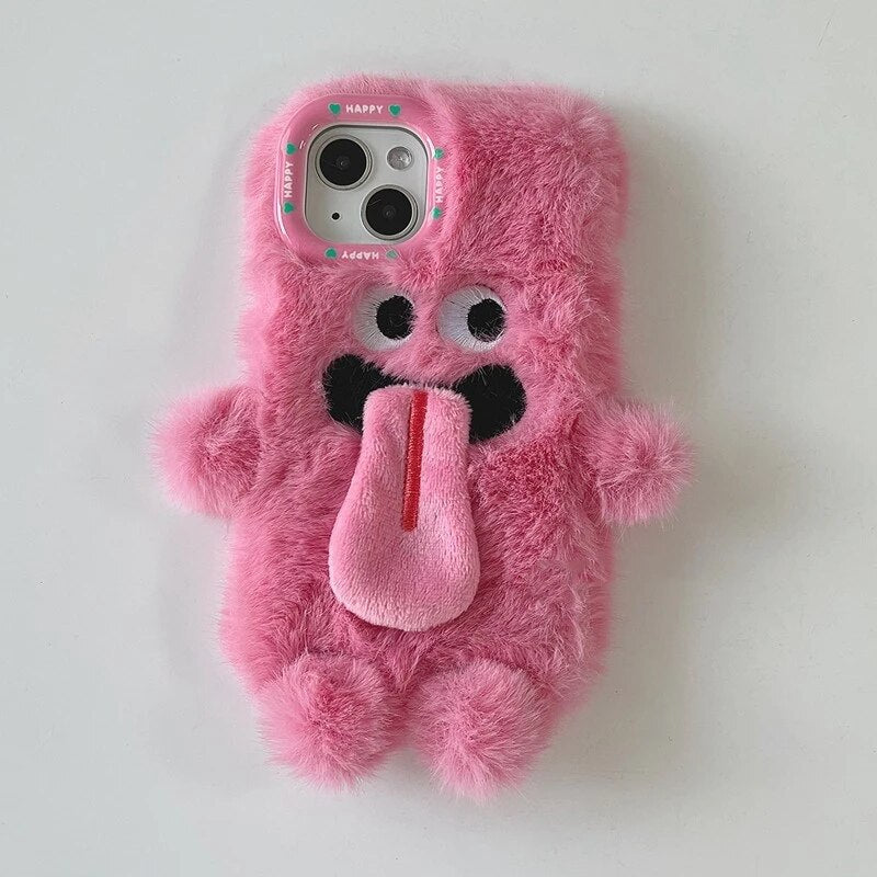 BowLift | Playful Pair Plush Monster iPhone Case