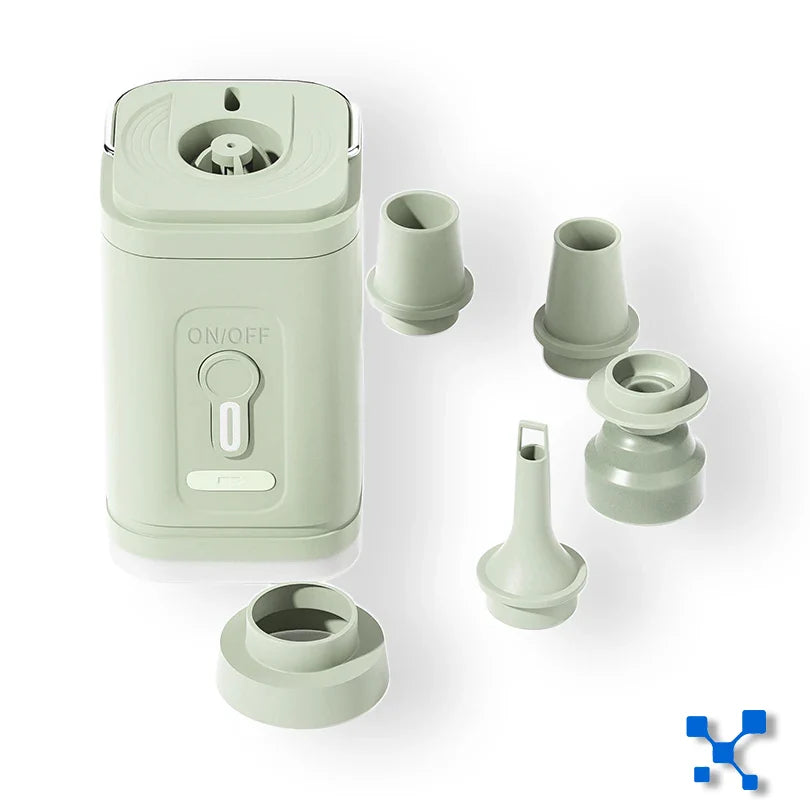 BowLift | AirBreezy Mini Air Pump | Ultra Compact & USB-C Rechargeable | 5 Nozzles | 200L/min Power