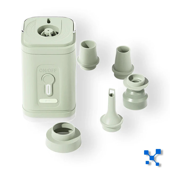 BowLift | AirBreezy Mini Air Pump | Ultra Compact & USB-C Rechargeable | 5 Nozzles | 200L/min Power