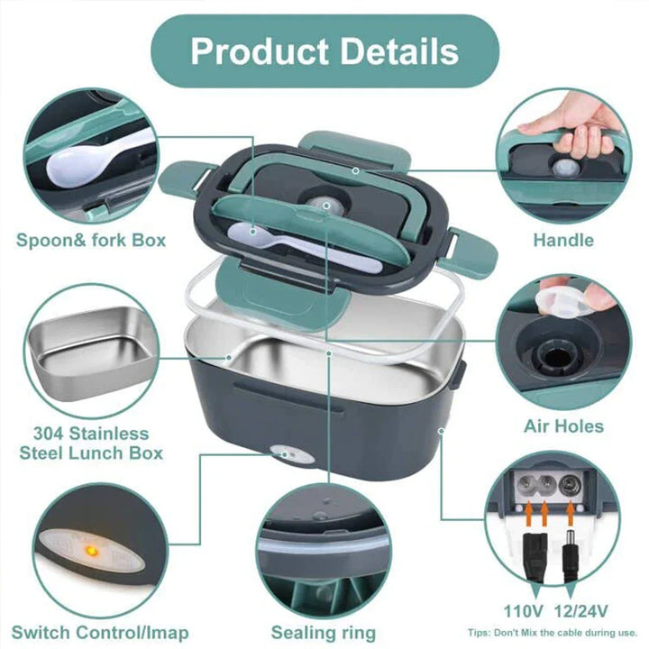 BowLift | 3in1 Electric Heat Fast Portable Meal Warmer Box