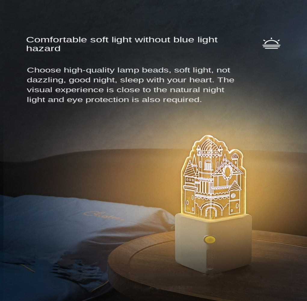 BowLift | 3D LED Rechargeable Wall Night Lamp