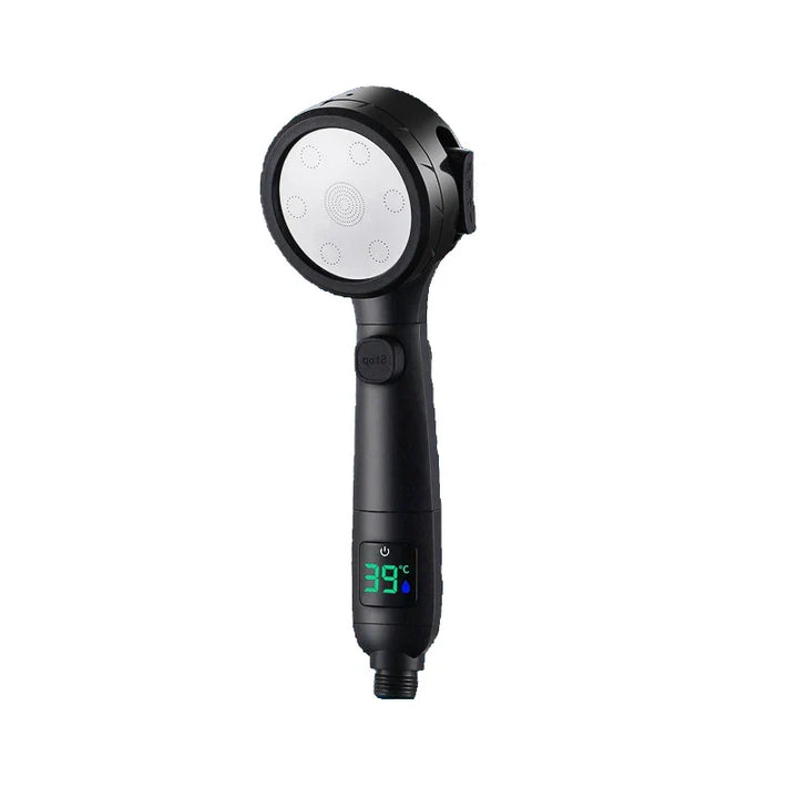 LED Showerhead with Digital Temperature Display | High Pressure & Water Saving Bowlift