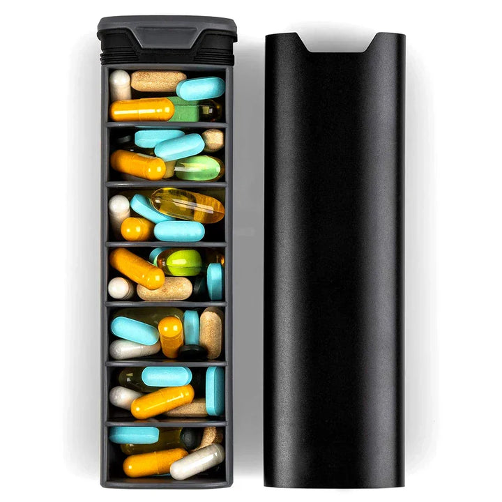 7-Day Medication Organizer – Compact Leakproof Pillbox for Home and Travel | Bowlift