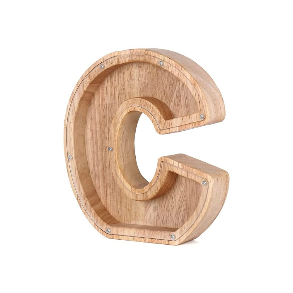 BowLift | Wooden Alphabet Piggy Bank - LetterSaver