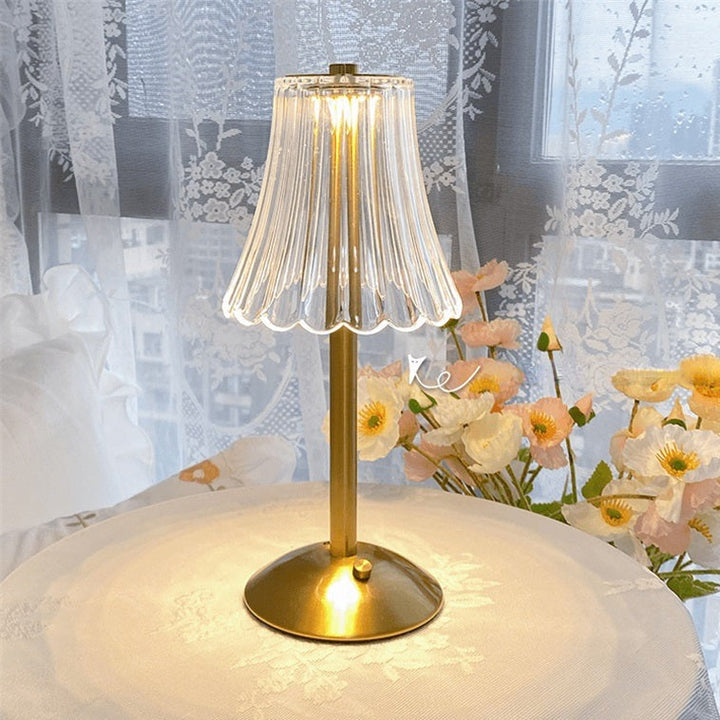LED Retro Table Lamp USB Rechargeable - BrillianceGlow | Bowlift