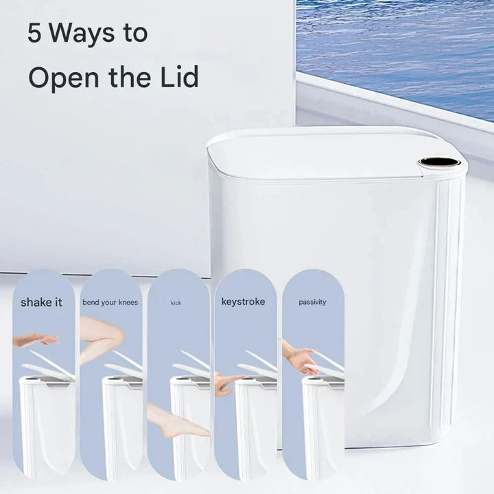 BowLift | Smart Sensor Trash Can with Digital Display & Type-C Charging – CleanBin