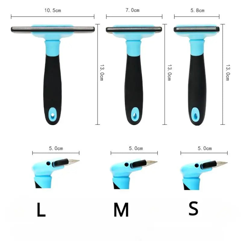 BowLift | FellZart Undercoat Brush for Dogs & Cats | Double-Sided & Replaceable Blade | De-Shedding & Hair Removal