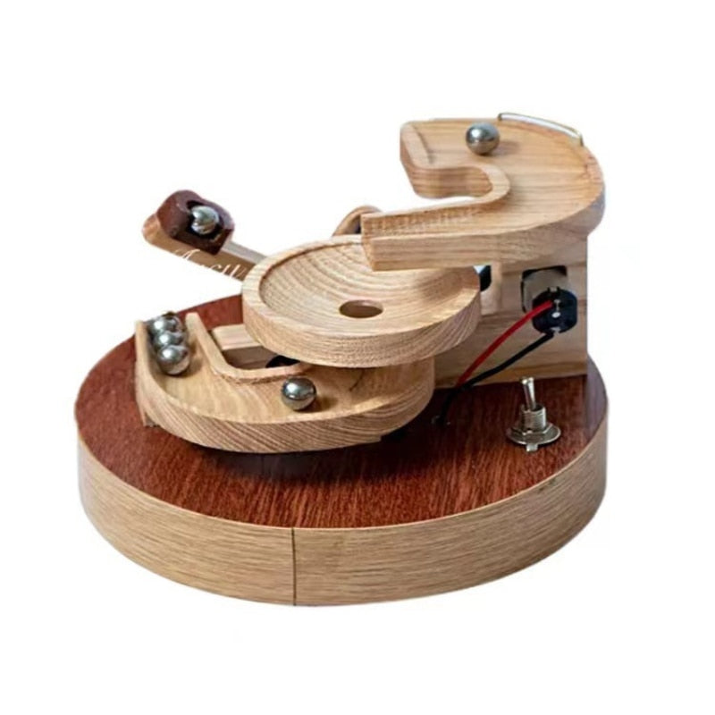 BowLift | Eternal Motion Wooden Marble Machine