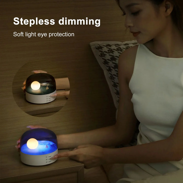 3D Mysterious Moon LED Night Light Speaker | Bowlift