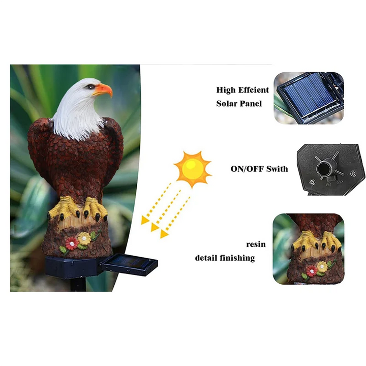 BowLift | Solaroa | Solar Eagle Garden Lamp | LED Decorative Light | Weather Resistant
