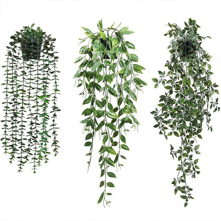 BowLift | VerduraLine Artificial Plant Hanging | Evergreen & Maintenance-Free | 90 cm Decoration | Fresh Natural Design