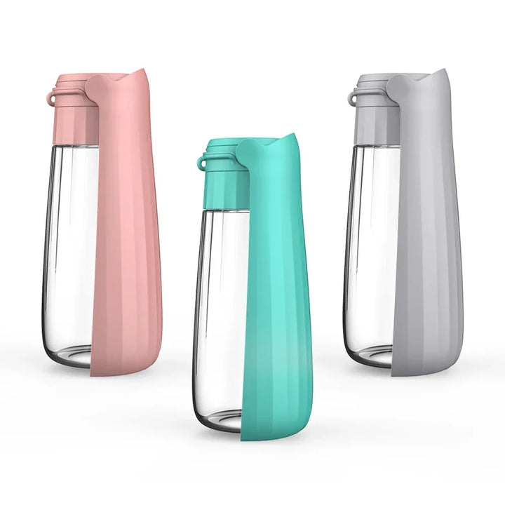 BowLift | Dog Water Bottle Lapuro FoldDrink | Collapsible water dispenser for on the go | 550 ml | For small & large dogs and cats