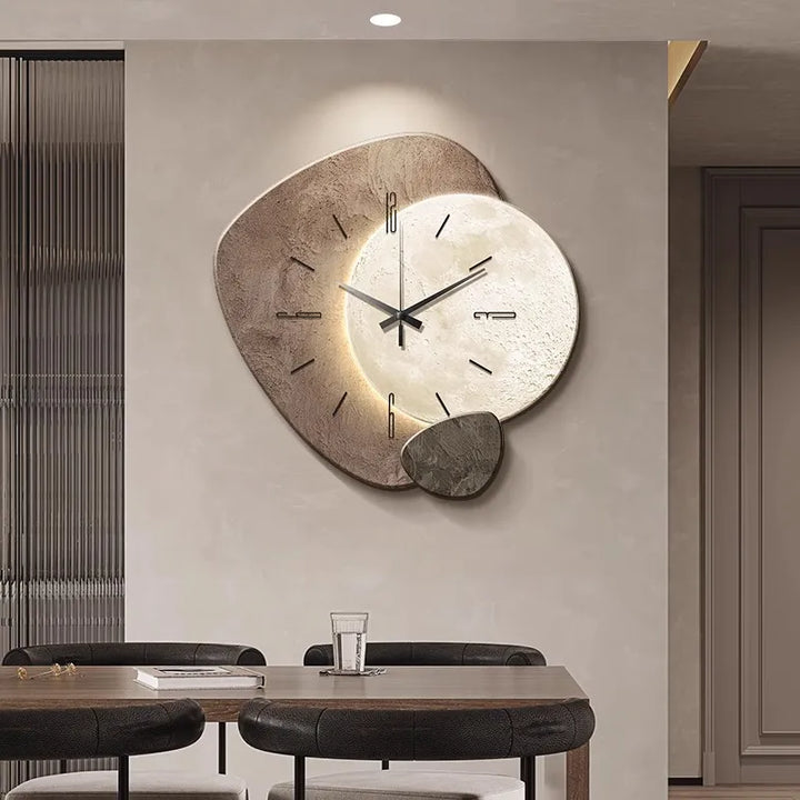 BowLift | Scandinavian Luxurious Wall Clock – Modern Design with Lighting