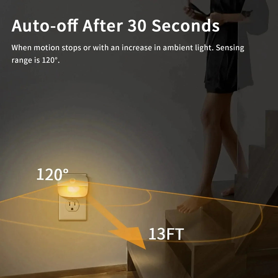 BowLift | LumoSense LED Night Light | With Motion & Light Sensor | Dimmable & Energy Efficient | Warm White & Cool White
