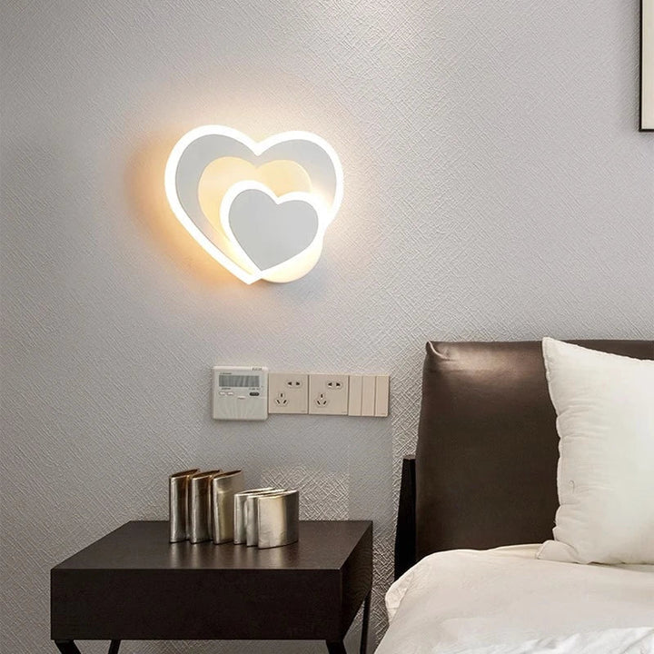 HeartGlow Wall Lamp - Modern LED Lighting Bowlift