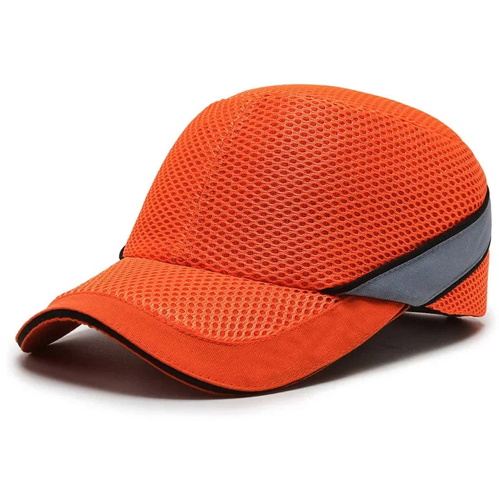 Red Work Safety Bump Cap - Safety Helmet with Hard ABS Inner Core for Head Protection at Home, Work, and Factory Bowlift