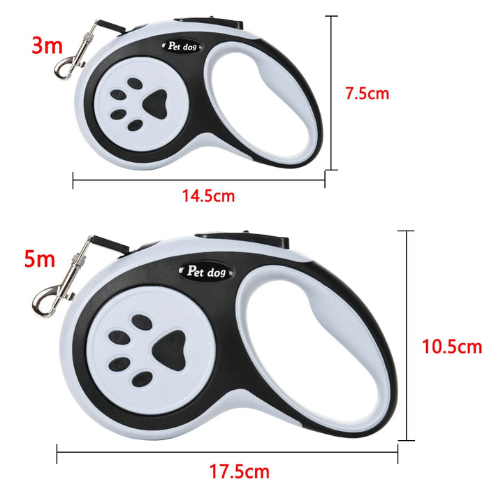 BowLift | Dog Leash PawFlex | Automatic Retractable | Nylon & ABS | For Small to Large Dogs & Cats
