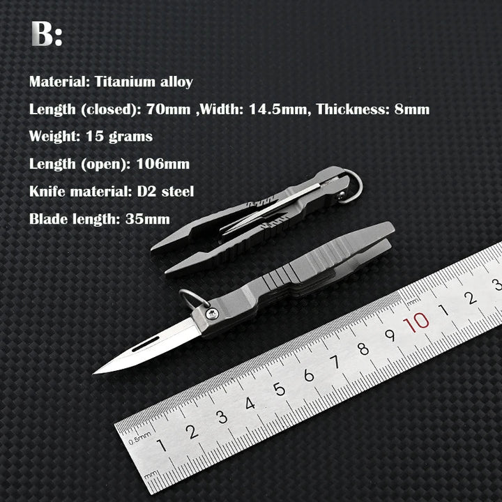 BowLift | All Day Titanium Tweezer Knife Multifunctional Tool