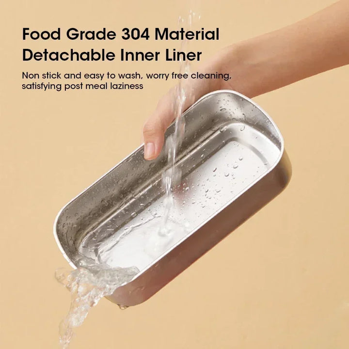 BowLift | 900ml Portable Electric Lunch Box Food Warmer with Steaming Function – HeatMate