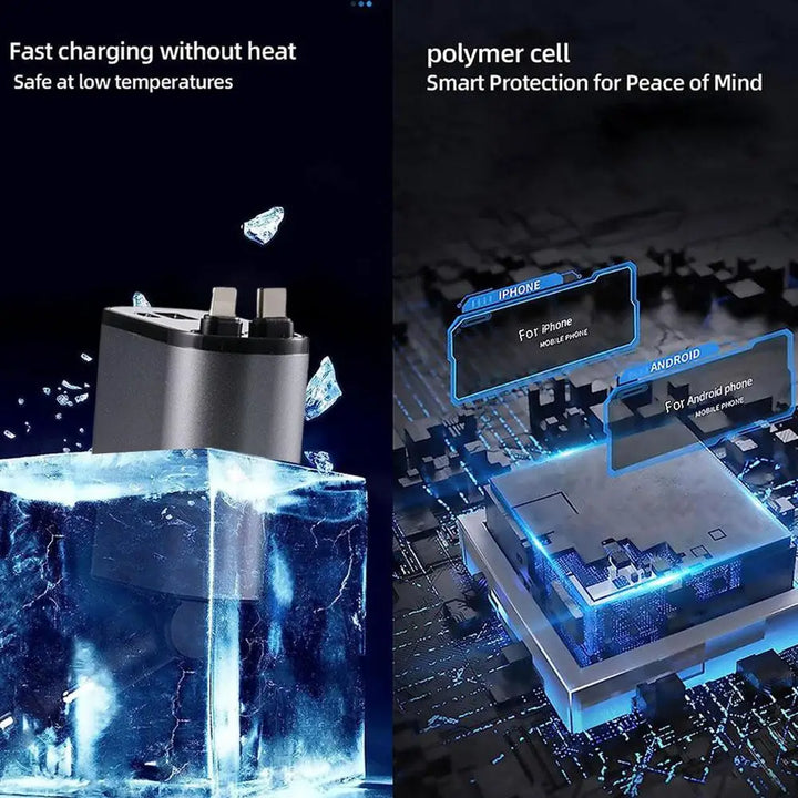 BowLift | 4in1 Retractable Fast Charging Car Lighter Charger