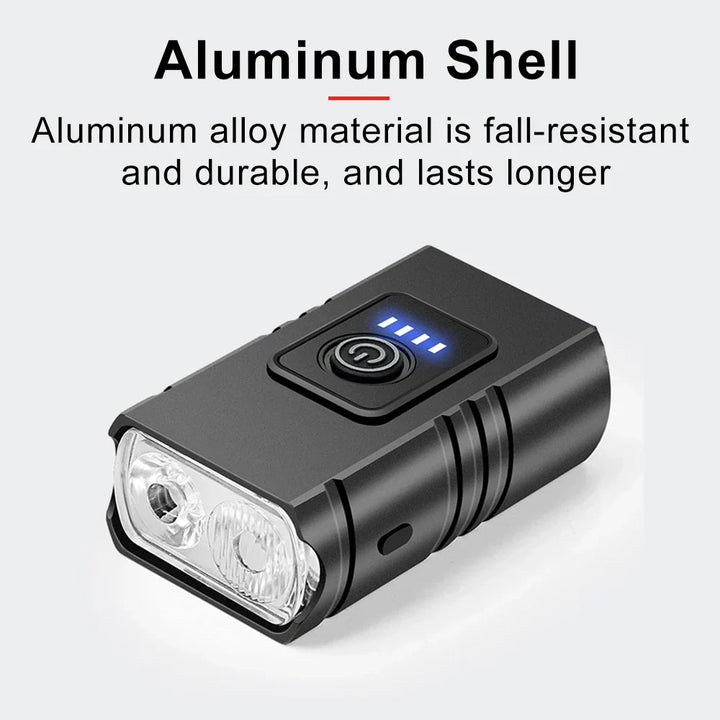 BowLift | USB Rechargeable Bike Light Set - 1500 Lumen LED Headlight and Taillight with 6 Modes for Safe Night Cycling