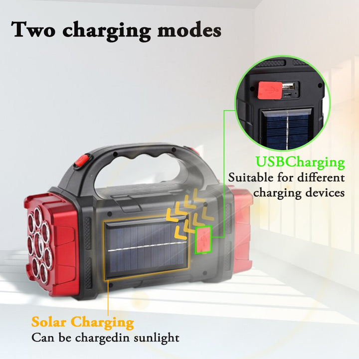 BowLift | Solar Blast Powerful Power Bank LED Flashlight
