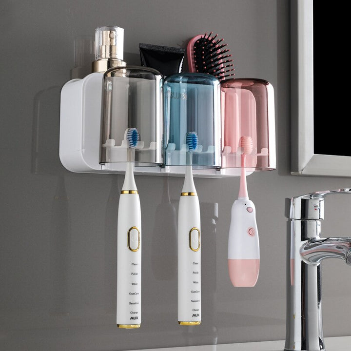 BowLift | Wall-Hanging Mouthwash Cup Toothbrush Holder