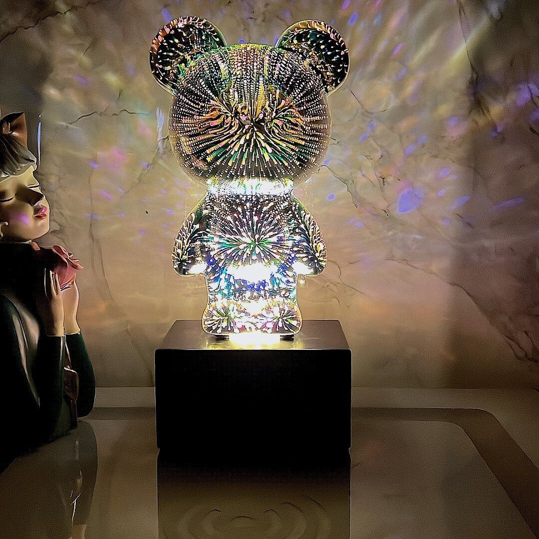 BowLift | LED Bear Fireworks Night Lamp