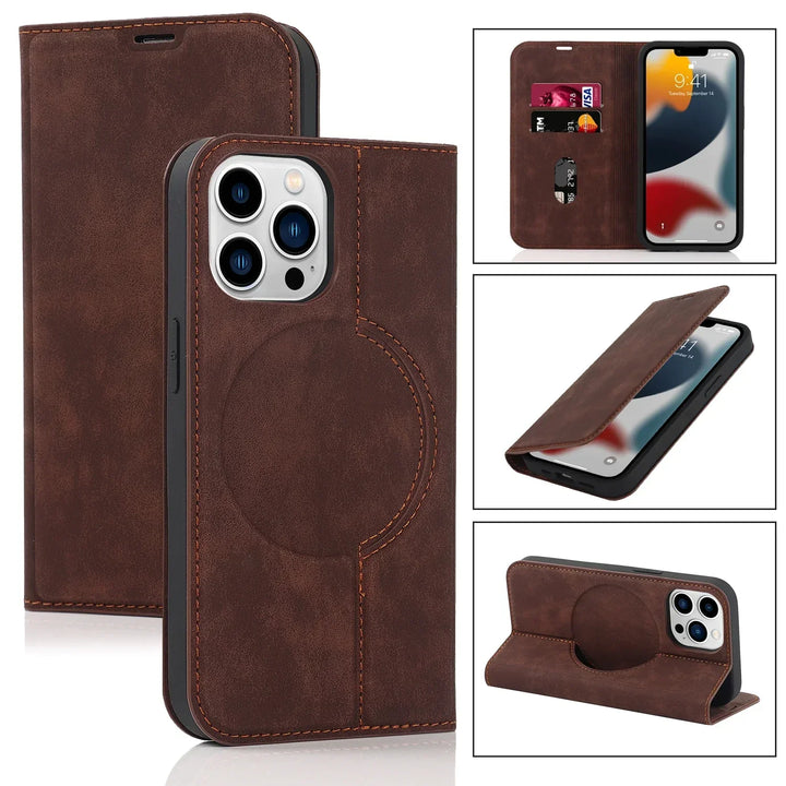 Magnetic Wallet Case MagSafe Wireless Charging - iPhone Bowlift