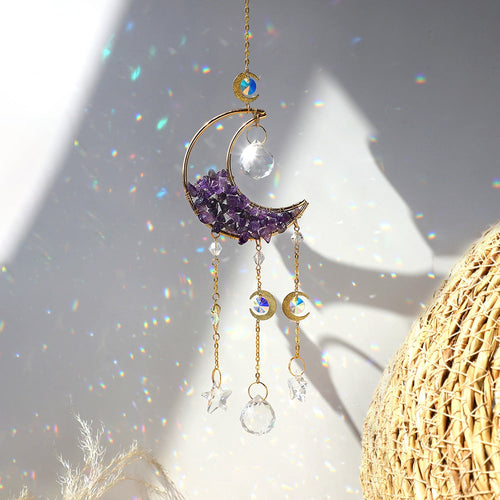 BowLift | Crystal Sun Catcher Moon Decor