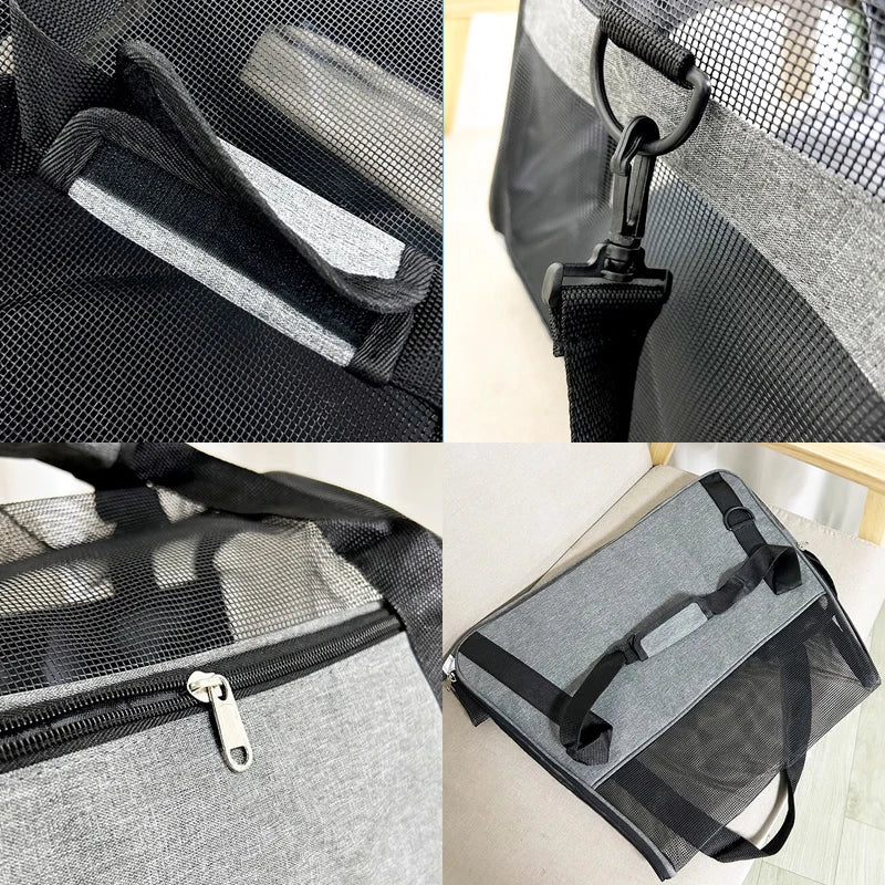 Foldable Pet Carrier for Travel Bowlift