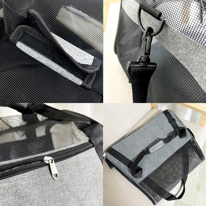 Foldable Pet Carrier for Travel Bowlift