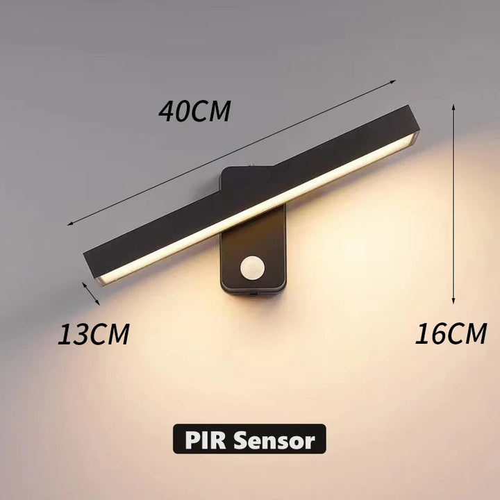 BowLift | LED Outdoor Wall Light VarioLux | Motion Sensor & IP65 | Rotatable | 30–50 cm