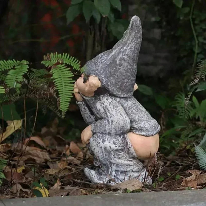BowLift | Funny Gnome Figurine Made of Resin for Garden and Lawn