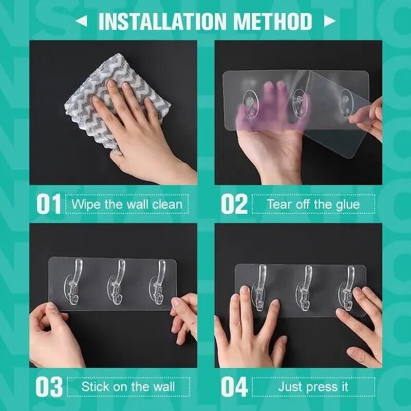 BowLift | Transparent Invisible Adhesive Simple Wall Hangers