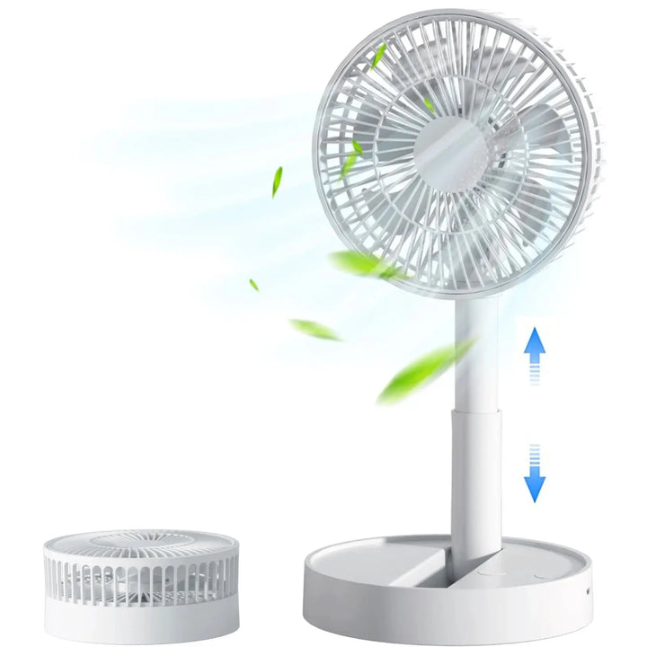 BowLift | Folding Fan AeroFold | 4-Stage USB Fan with Timer | Compact & Quiet | For Indoor & Outdoor
