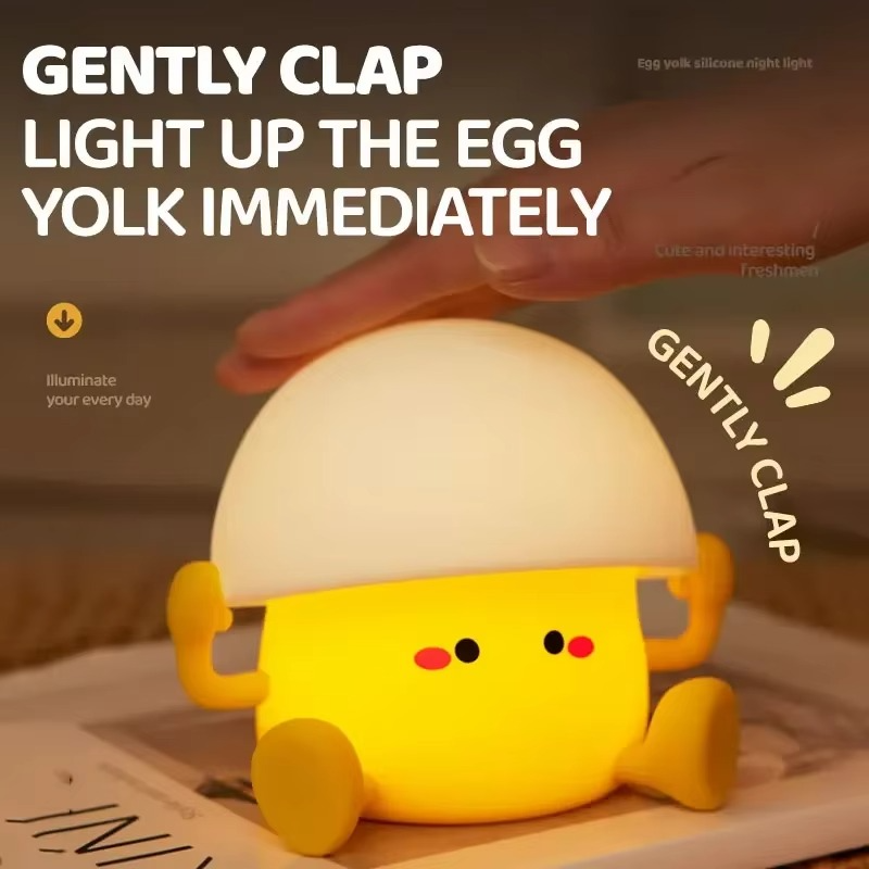 BowLift | Charming Mushroom & Egg Yolk LED Night Light