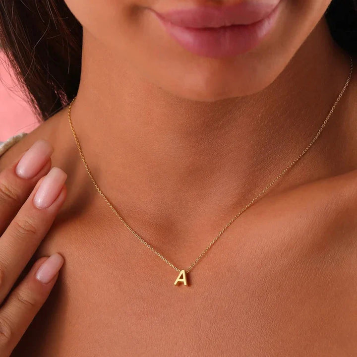 BowLift | Dainty Minimal Letter Initial Necklace