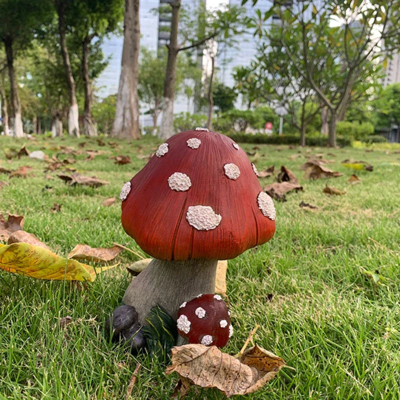 BowLift | Outdoor Fairy Mushroom Resin Garden Decor