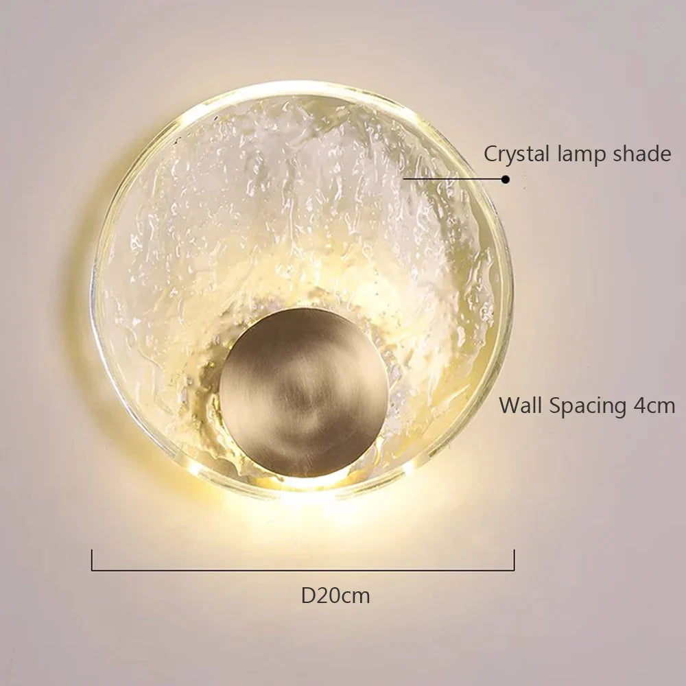 CrystalLuxe - Elegant LED Crystal Wall Lamp Bowlift
