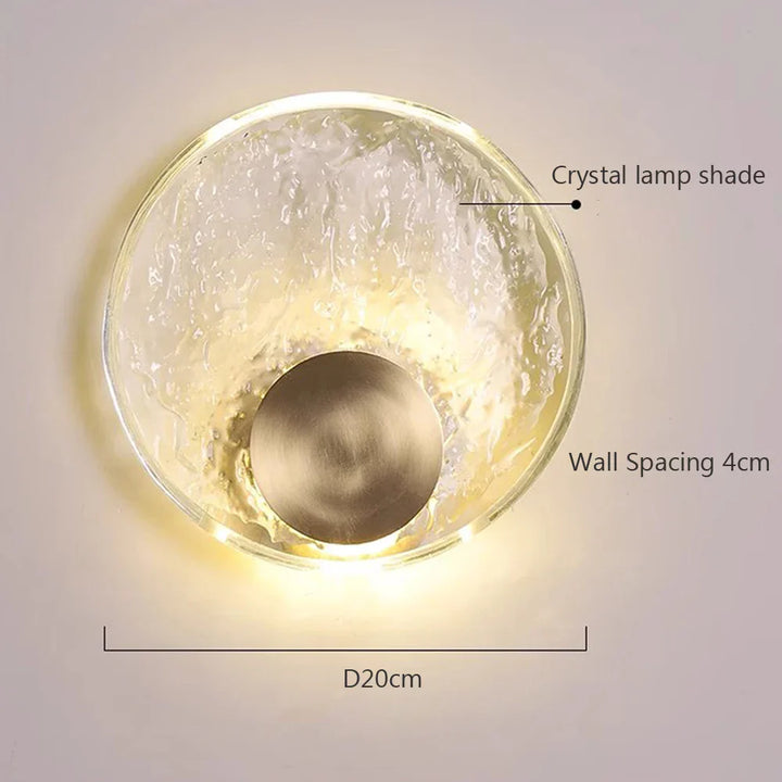 CrystalLuxe - Elegant LED Crystal Wall Lamp Bowlift