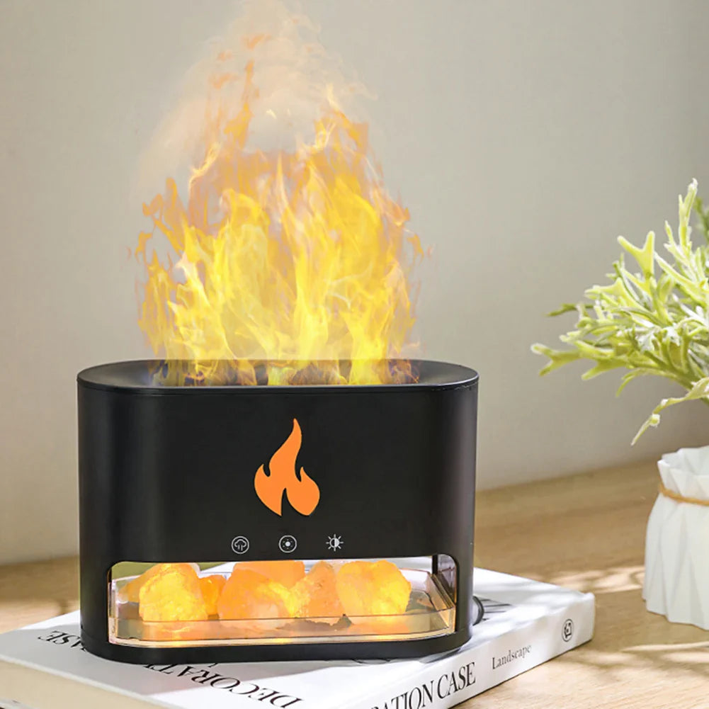 Crystal salt stone fire vaporizer