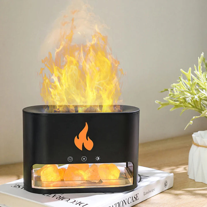 Crystal salt stone fire vaporizer