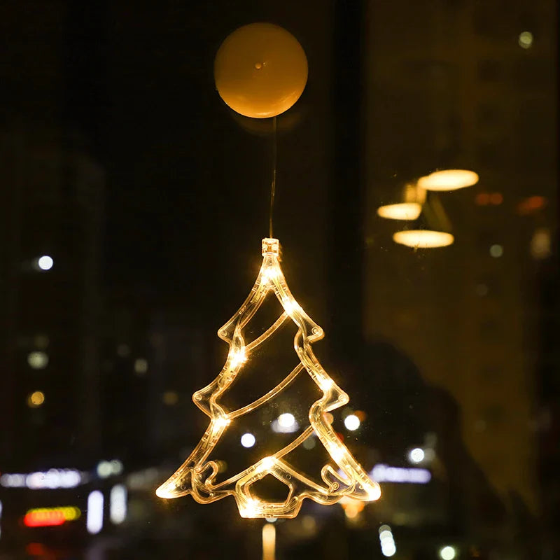 BowLift | Luminova | LED Window Light Christmas | Bell · Snowman · Star | Battery Operated & with Suction Cup | Warm White | Window Decoration