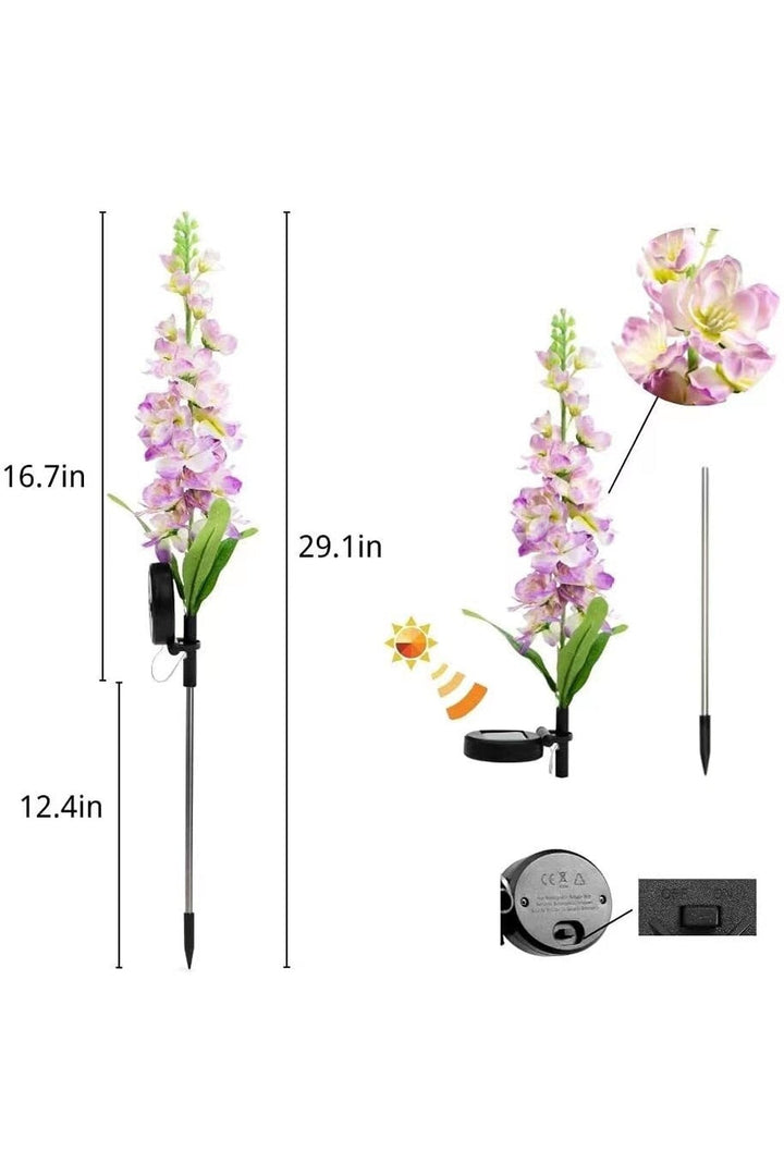 Solar-Violet Lawn Lights | Bowlift