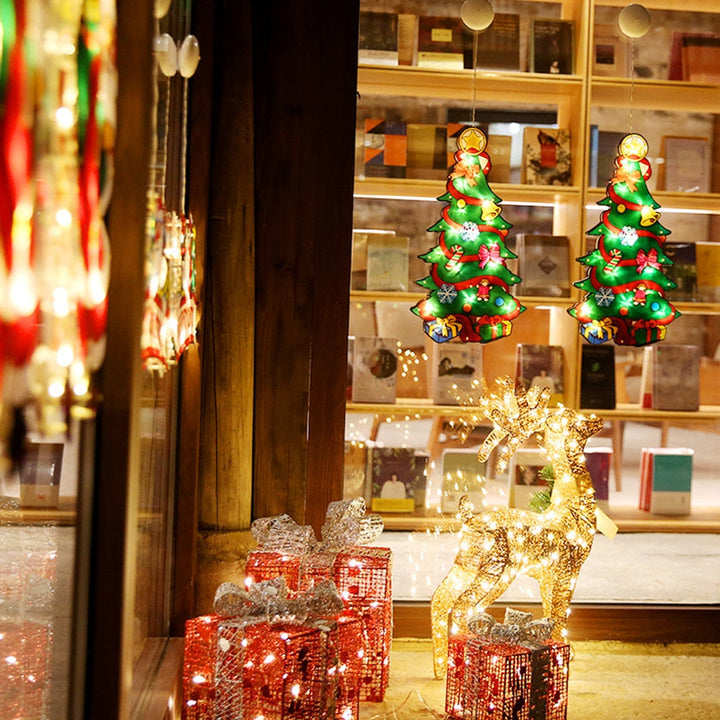 BowLift | Flashing Christmas Decor Window Hanging Lights